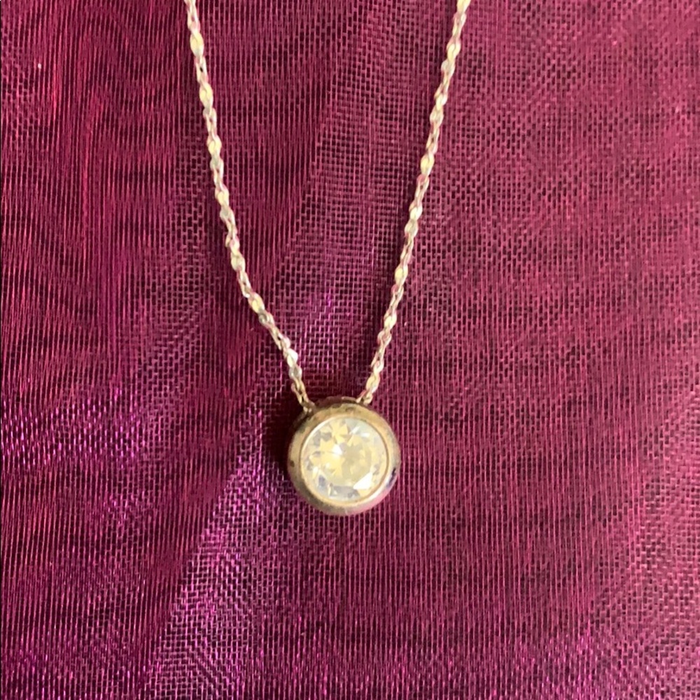 Silver Crystal Necklace